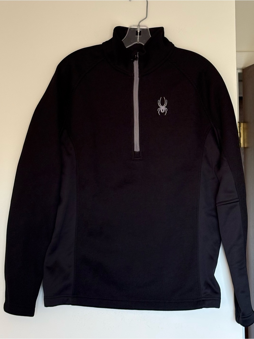 Spyder Outbound Half-Zip Midweight Core Sweater Fleece Jacket | Black | Size M